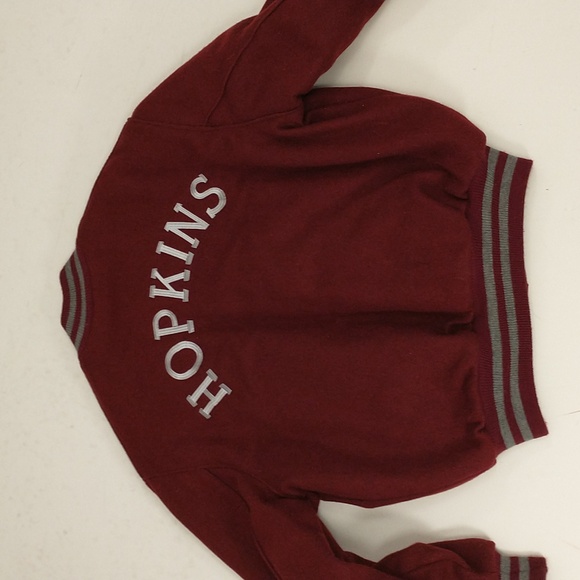 Vintage Hopkins Wool Varsity Jacket Athletic Sports Style USA Made 90s DeLong 46 - Picture 8 of 9